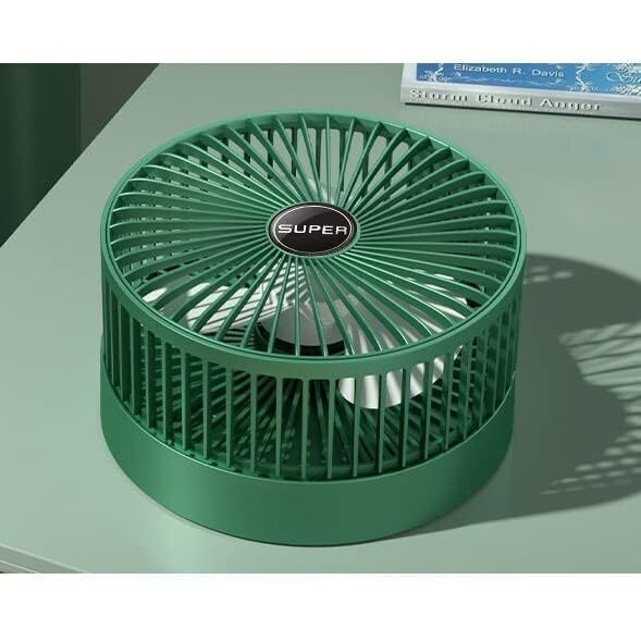 Ximejie Aplikja - Portable Mini Fan With Rechargeable Battery, Speed Modes & Usb Charging | Ultralite, 360 Rotation, Multi-Clip Function For Home, Kitchen And Travel (Round Fan)