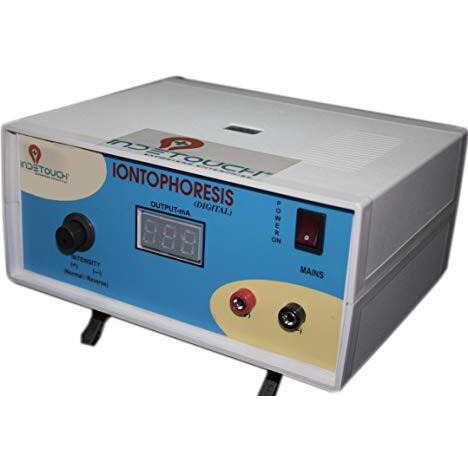 Indetouch Iontophoresis Machine For Hands And Feet  Controls Excessive Sweating/For Hyperhidrosis Treatment 230V Ac Blue (Standard Accessories Included & 1 Year Warranty)