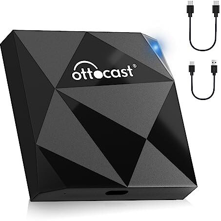 Ottocast Carplay Wireless Adapter, U2-Air Dongle For Factory Wired Carplay Cars (Model Year 2016 To 2024), Dongle For Apple Car Play Convert Wired To Wireless, Support Online Update Plug & Play