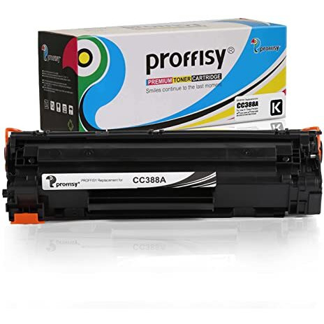 Proffisy Toner Cartridge 88A Cc388A Compatible With Hp Laserjet Printers P1007,P1106,P1108,P1008,M1213Nf Mfp,M1136 Mfp,M126Nw Mfp,M1216,M1218Nfs, M128Fw Mfp,M128Fn Mfp,M226Dw,M202Dw-1 Pcs