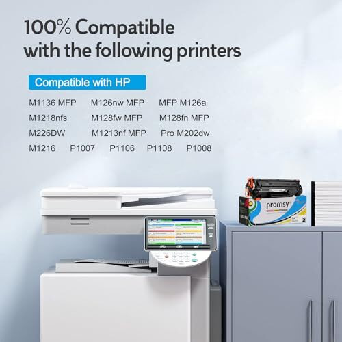 Proffisy Toner Cartridge 88A Cc388A Compatible With Hp Laserjet Printers P1007,P1106,P1108,P1008,M1213Nf Mfp,M1136 Mfp,M126Nw Mfp,M1216,M1218Nfs, M128Fw Mfp,M128Fn Mfp,M226Dw,M202Dw-1 Pcs