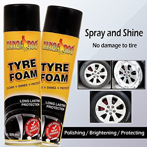 Kangaroo Tyre Foam - Extreme Shine - Hi Tech Formulation (500Ml)
