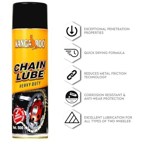 Kangaroo Chain Lube Spray (500 Ml), Pack Of 1