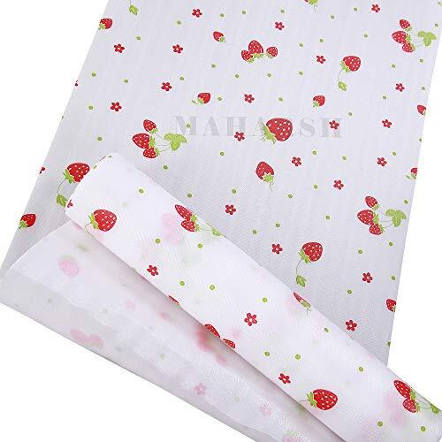 Maharsh Ent. Set Of 3 Rolls Printing Antibacterial Cabinet Plastic Foam Household Wardrobe Moisture Drawer Pad Waterproof Non-Slip Paper Kitchen Cupboard Liners Roll Mat, 30X300 Cm (Multicolour)