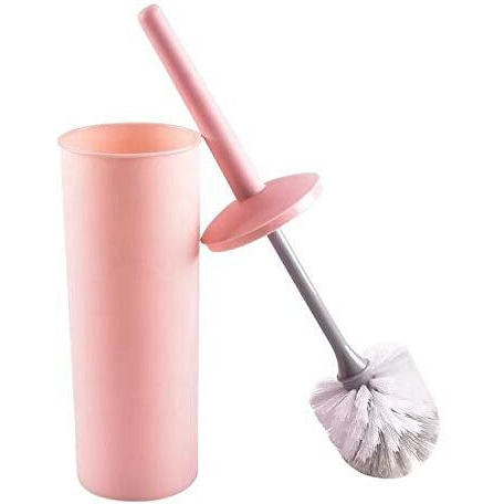 Maharsh Plastic Toilet Brush With Holder (Multicolor) (Pack Of 1)