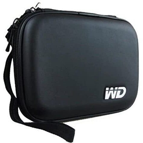 Sellingal Hard Disk Drive Pouch Case For 2.5 Inches Hdd Cover Wd Seagate Slim Sony Dell Toshiba (Black)