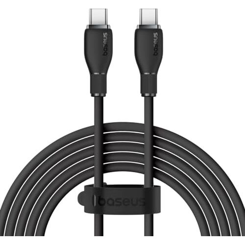 Baseus Pudding Series Type-C To Type-C 100W Fast Charging Data Cable (1.2M, Cluster Black)