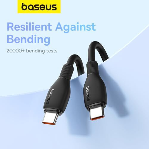 Baseus Pudding Series Type-C To Type-C 100W Fast Charging Data Cable (1.2M, Cluster Black)