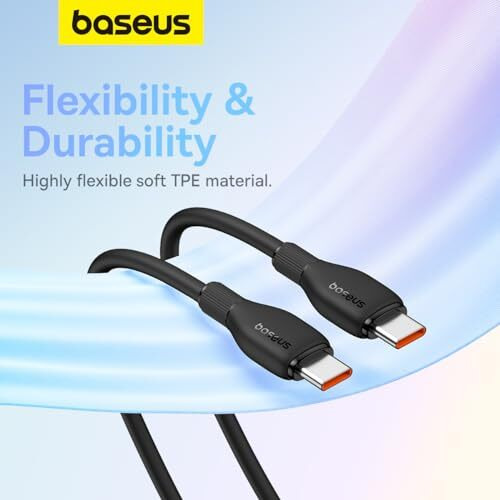 Baseus Pudding Series Type-C To Type-C 100W Fast Charging Data Cable (1.2M, Cluster Black)