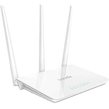 Tenda F3 300Mbps Wi-Fi Router, Easy Setup, Wps Button, Parental Control, Bandwidth Control, Wi-Fi Schedule, With 3 * 5Dbi High Power External Antennas (White, N300 F3)