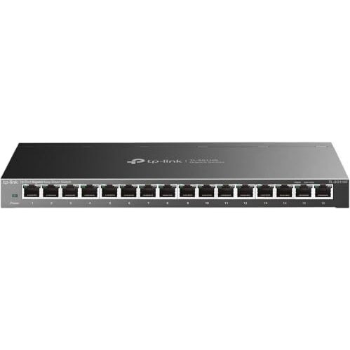 Tp-Link 16 Port Gigabit Switch | Unmanaged Pro | Plug & Play | Fanless | Desktop/Wall-Mount | Durable Metal Casing | Support Qos, Igmp Snooping And Link Aggregation (Tl-Sg116E)