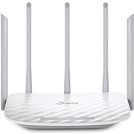 Tp-Link Archer C60 Ac1350 Dual Band Wireless, Wi-Fi Speed Up To 867 Mbps/5 Ghz + 450 Mbps/2.4 Ghz, Supports Parental Control, Guest Wifi, Mu-Mimo Router, Qualcomm Chipset- White