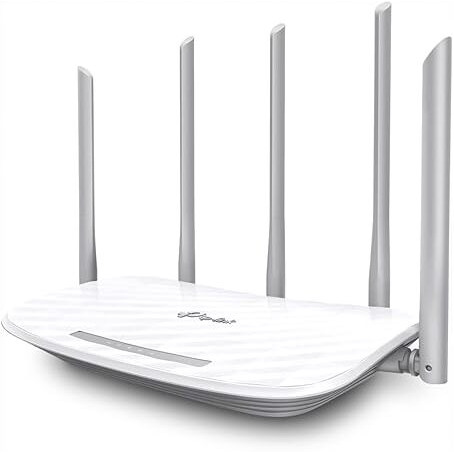 Tp-Link Archer C60 Ac1350 Dual Band Wireless, Wi-Fi Speed Up To 867 Mbps/5 Ghz + 450 Mbps/2.4 Ghz, Supports Parental Control, Guest Wifi, Mu-Mimo Router, Qualcomm Chipset- White
