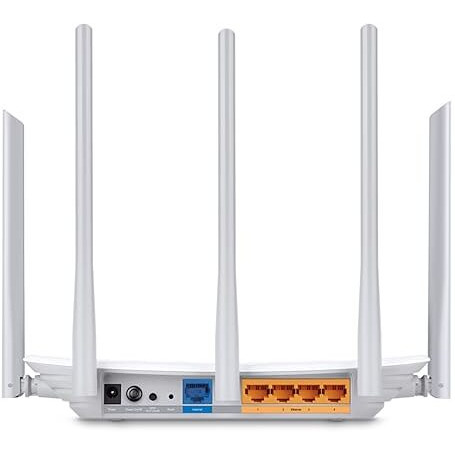 Tp-Link Archer C60 Ac1350 Dual Band Wireless, Wi-Fi Speed Up To 867 Mbps/5 Ghz + 450 Mbps/2.4 Ghz, Supports Parental Control, Guest Wifi, Mu-Mimo Router, Qualcomm Chipset- White