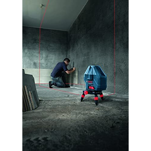 Bosch Professional Gll 3-15X Line Laser, Ip54 15M Self Levelling (Accuracy  0.2 Mm/M, Blue)