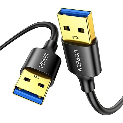 Ugreen Usb To Usb Cable, Type A Male To Male Cord For Data Transfer Compatible With Hard Drive, Laptop, Dvd Player, Tv, Hub, Monitor, Camera, Set Top Box And More 0.5M