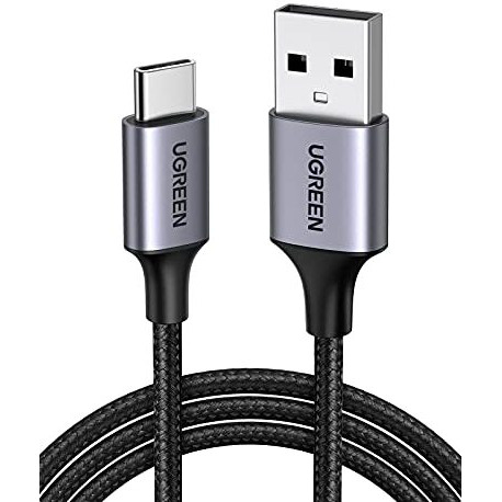 Ugreen 1M Usb A To Usb C Cable Nylon Braided 3A Type C Cord Fast Charging Compatible With Iphone 16 Pro Max/15, Galaxy S25 S24 S23 S22 S21, Pixel, Nokia, Moto, Redmi, Huawei, Ps5, Xbox Series