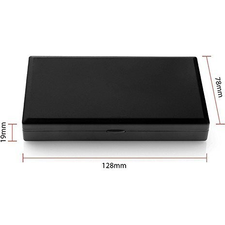 Orrda Mini Digital Pocket Jewelry Weighing Scale | Plastic Gold/Jewellery Mini Digital Weighing Machine (500 G X 0.1 G, Black/Silver)