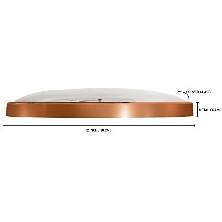 Harris & Co. Clockmasters Premium Metal Analog Wall Clock With Sub-Second Dial (12 Inch) (Rosegold, With Hd Clear Curved Glass)(Silent Sweep Movement Technology)(Fleet Street In Rose)