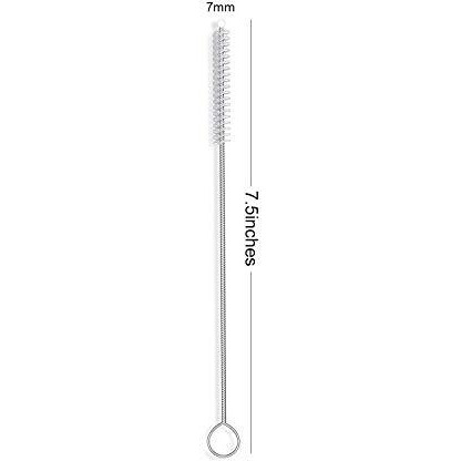 Alink Straw Brush, Nylon Skinny Pipe Tube Cleaner 190Mm X 7Mm Set Of 4 By Alink