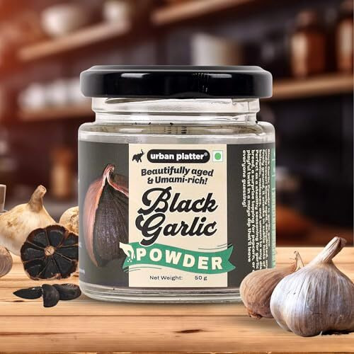 Urban Platter Black Garlic Powder, 50G [Umami-Rich, Slowly-Aged, Functional Food, No Preservatives]