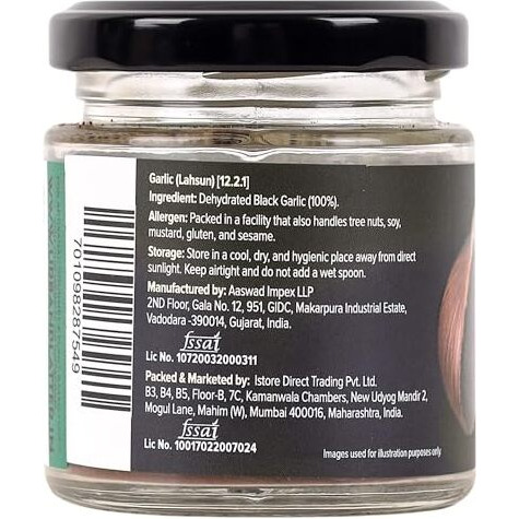 Urban Platter Black Garlic Powder, 50G [Umami-Rich, Slowly-Aged, Functional Food, No Preservatives]