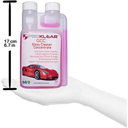 Proklear Gcc Car Glass Cleaner Concentrate - 250Ml Makes 25 Liters Of Glass Cleaner