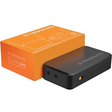 Resonate Routerups Gen2 | Original Router Ups For 12V Wifi Router & Modem (Supports Up To 2A) (7800Mah - 95% Longer Power Backup) | Compact Mini Ups With Intelligent Charging (Upto 6 Hrs Internet)