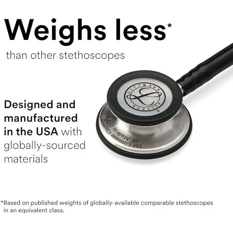 3M Littmann - 70200785791_Single Littmann Classic Iii Monitoring Stethoscope, Caribbean Blue Tube, 27 Inch, 5623