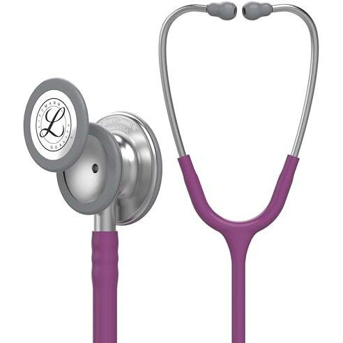 3M Littmann Classic Iii Monitoring Stethoscope, Plum Tube, 27 Inch, 5831
