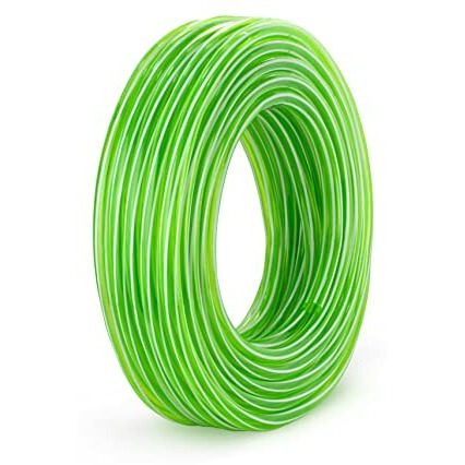 Garbnoire 0.75 Inch Pvc Green Striped Pipe| Lightweight, Durable & Flexible| Accessories Hose Connector & Clamps| Watering Garden, Cleaning| Outdoor-Indoor Use (10 Meter (32.8 Ft))