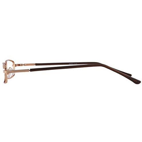 Visions India Unisex Rectangle Full Frame Power Reading Glasses (+2.25, Gold, Siz-Pc)