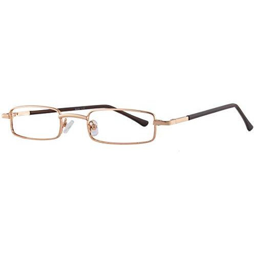 Visions India Unisex Rectangle Full Frame Power Reading Glasses (+3.00, Gold, Siz-Pc)