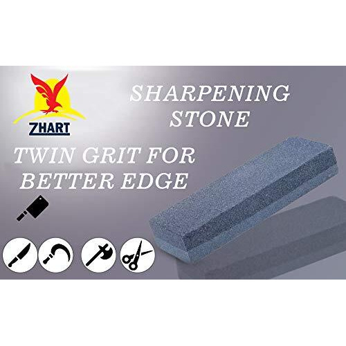 Zhart Professional Knife Sharpener For Both Knives And Tools, Original Combination Water Sharpening Stone For Kitchen, Survival Kit, Blade Best Grinding Device Cssc109