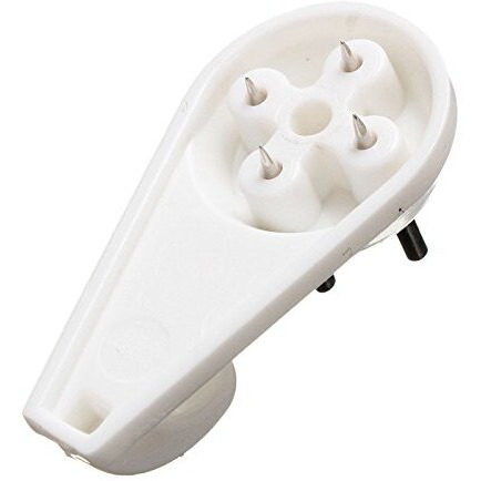 Mabalo Plastic Hard Wall Picture Frame Hooks Hangers 4-Pin , Pack Of 20 , White