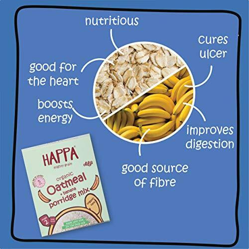 Happa Organic Cereal | Sprouted Ragi - Almond - Dates And Oatmeal - Banana | Vitamin And Mineral Powerhouse | Organic Khichdi| No Added Salt, Sugar Or Milk | No Preservatives | Pack Of 2 (200Gm X 2)