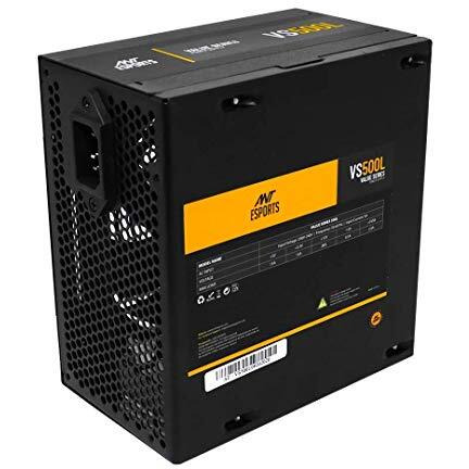 Ant Esports Vs500L Nonmodular High Efficiency Gaming Power Supply/Psu With 1 X Pcie And 120Mm Silent Fan