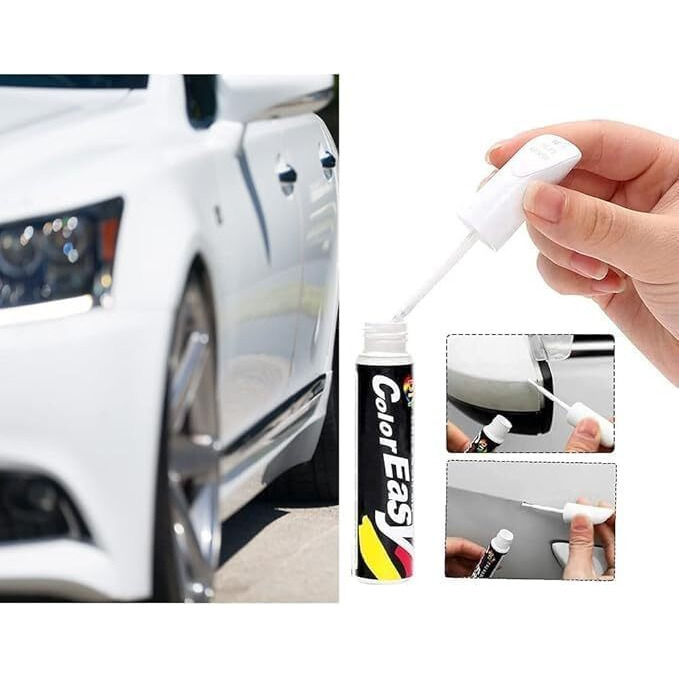 Inobeck Touch Up Paint Pen For Cars, Car Scratch Repair Pen, Car Accessories Car Touch Up Fill Paint Pen, Car Remover Scratch Paint Pen, Automotive Touch Up Paint For Erase Car Scratches (White)
