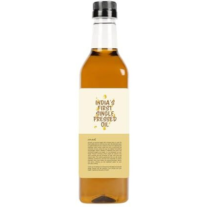 Nune Virgin Cold Pressed Mustard - 1 Litre Bottle With Pure & Certified Cooking Oil