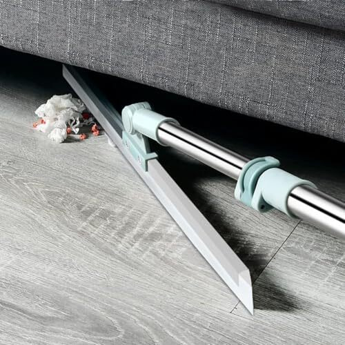 Misamo Enterprise 50-Inch Rotating Floor Squeegee, Heavy Duty Bathroom Wiper With 180-Degree Swivel Head, Sage Green
