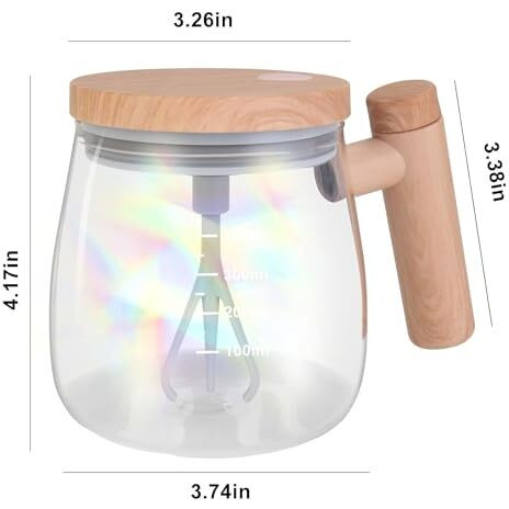 Updesh Self Stirring Mug, Electric High Speed Mixing Cup, Self Stirring Coffee Mug, For Coffee/Milk/Protein Powder At Home/Office/Travel, 400 Ml