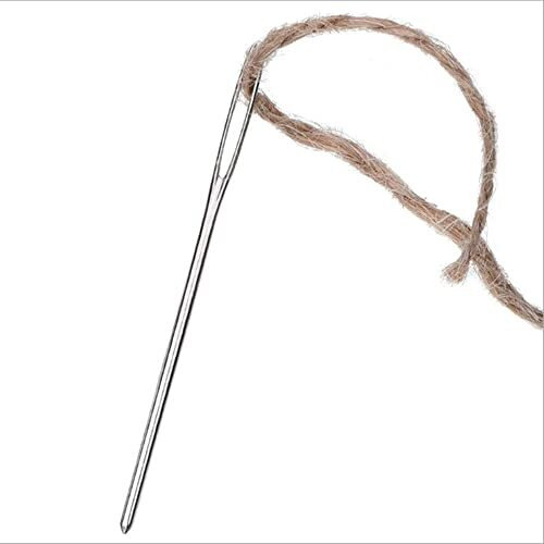 Anzailala 25 Pcs Large Eye Knitting Needle Set-5 Sizes Big Eye Hand Sewing Needles In Clear Storage Tube