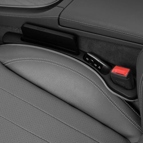 Cloudhome 2Pcs Car Seat Gap Filler Eva Car Organizer Gap Filler Between Seat And Console Compatible With Buckle Base Universal Car Seat Gap Filler Organizer Phone Holder