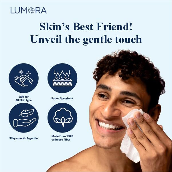 Lumora Pocket Tissues Packs - (100 Tissues) 10 Packets | 3-Ply Soft Super Absorbent Small Tissue Packet | Travel And Pocket Size Tissue Papers For Office, Car, Bathroom, Easy To Carry