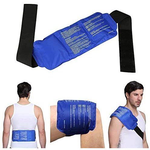 Xpandio Reusable Hot And Cold Ice Pack For Pain Relief Gel Bag For Shoulder Ankle Knee (Multicolour)