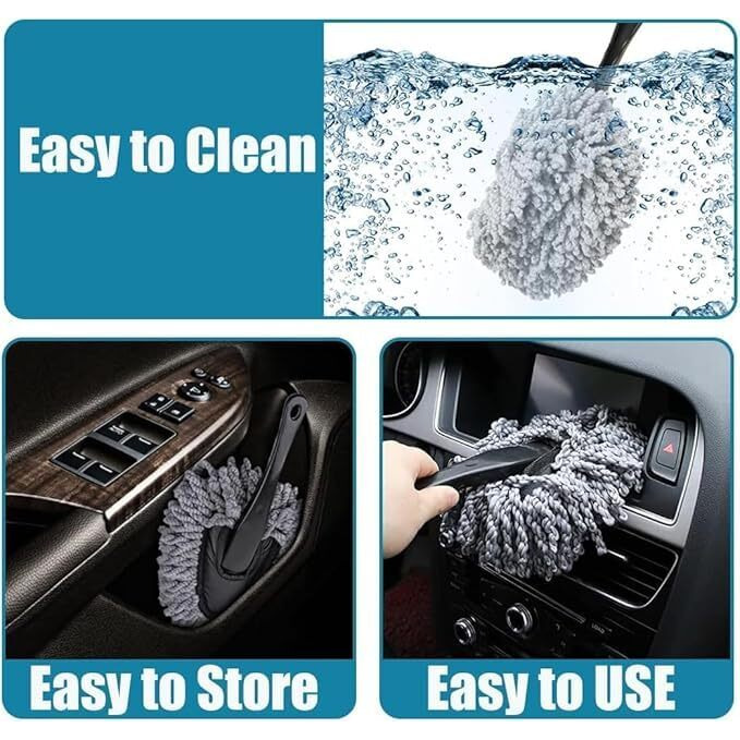 Super Soft Microfiber Car Duster Exterior With Extendable Handle, Car Brush Duster For Car Cleaning Dusting