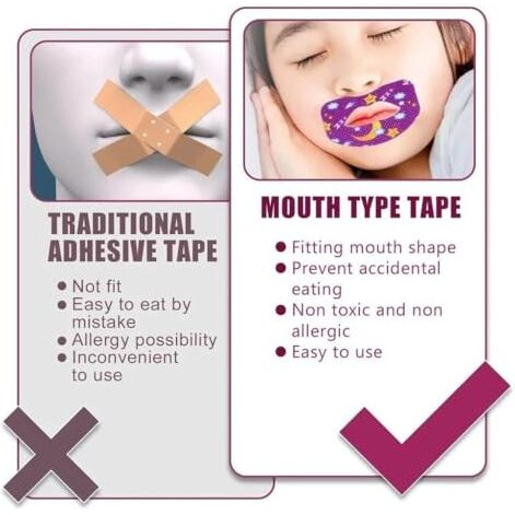 Coziess Mouth Tape For Sleeping, Kids Sleep Strips, Mouth Strips For Sleeping, Advanced Gentle Anti Snoring Devices For Less Mouth Breathing, Sleep Tape For Snoring Reduction(30 Pcs)