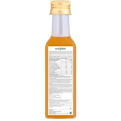 Nutndiet Cold Pressed Flaxseed Unrefined Oil 100Ml Glass Bottle | Alsi Ka Tel | Pure Omega 3-Rich For Heart Health & Immunity | Multipurpose Oil