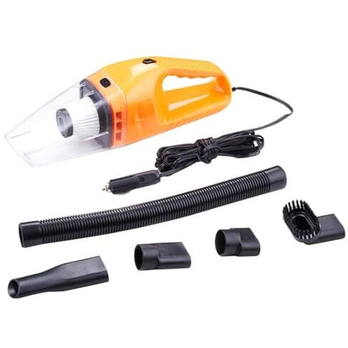 Jaytop High Power Auto Car Vacuum Cleaner For Deep Cleaning, Hand Held Portable Cars Vacuum For Car Cleaning With Dc 12V, 80W Vacuum Motor & 3800 Pa Powerful Suction, Orange