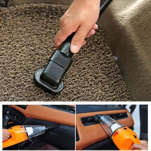 Jaytop High Power Auto Car Vacuum Cleaner For Deep Cleaning, Hand Held Portable Cars Vacuum For Car Cleaning With Dc 12V, 80W Vacuum Motor & 3800 Pa Powerful Suction, Orange